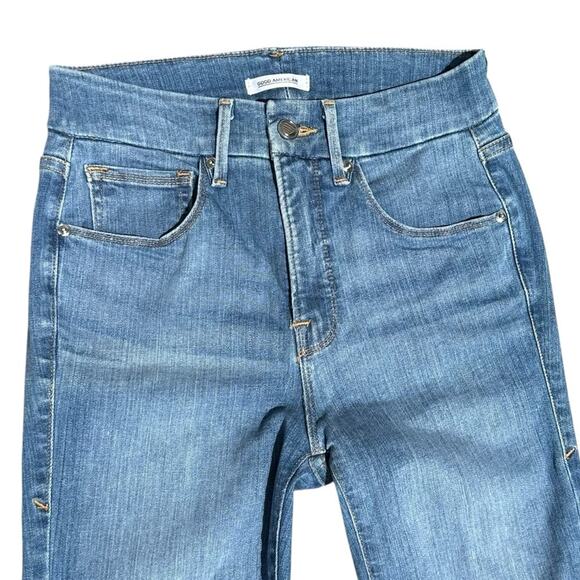 Good American Jeans Good Legs Crop Ankle Jeans Scandi Blue268 Light Wash - Picture 5 of 9